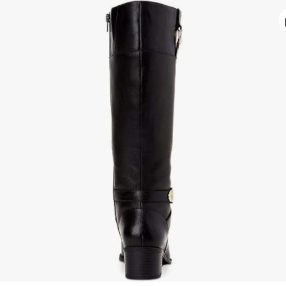 NWT - GIANI BERNINI Revaa Memory Foam Black Riding Boots - Women's 5.5 - Picture 3 of 5